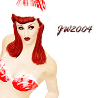 titled: Santa Baby Pin Up